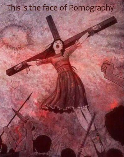 This is the face of pornography